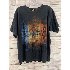 Slipknot All Hope Is Gone World Tour 2009 TShirt Mens Large Black Anvil Band Tee